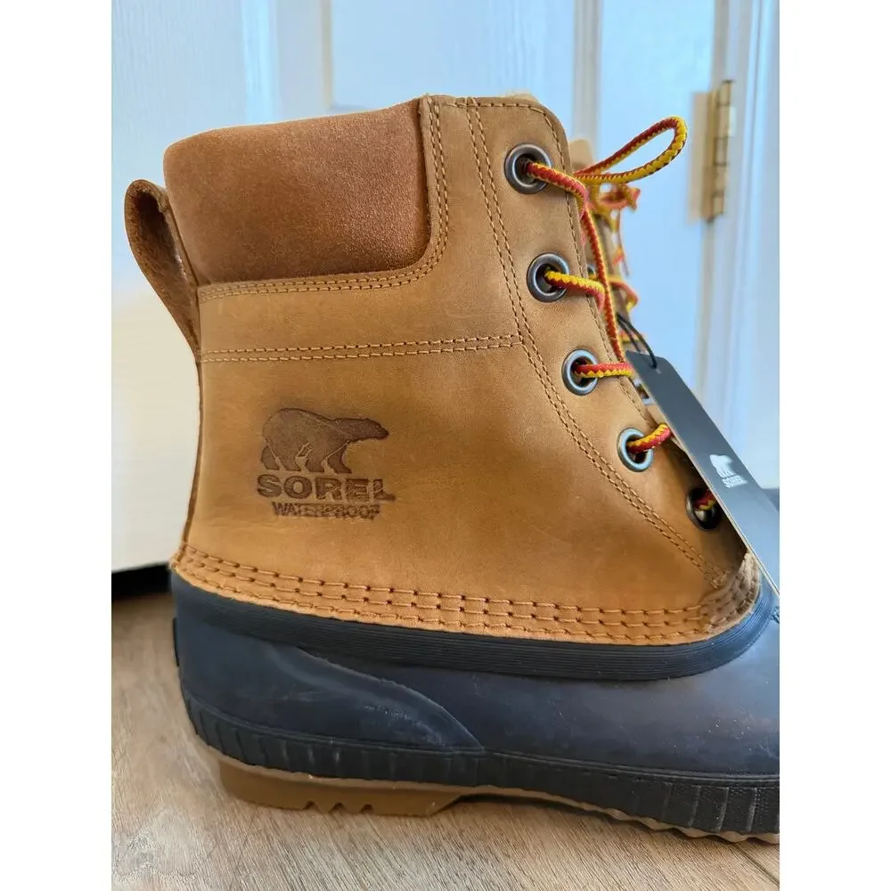 Sorel NWT Men’s Cheyanne II Waterproof Chipmunk / Black Size 9